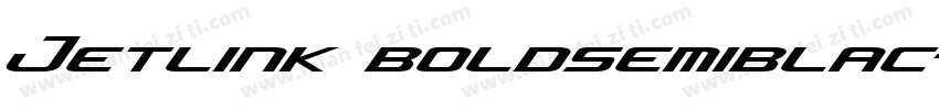 Jetlink boldsemiblac字体转换